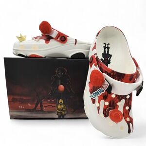 Crocs IT Movie All-Terrain Clog Horror Pack Pennywise Mens‎ 9 /Womens 11 NEW